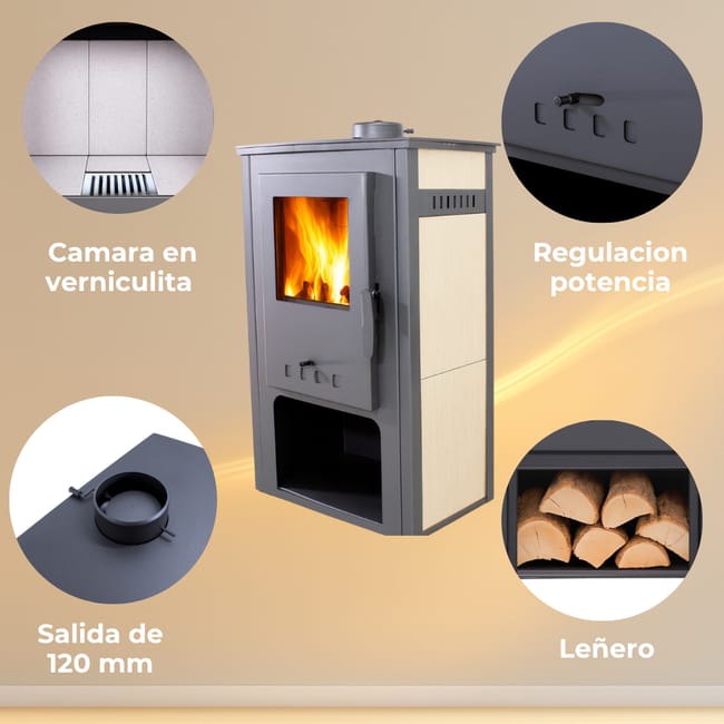 Estufa de Leña `SAMIRA`