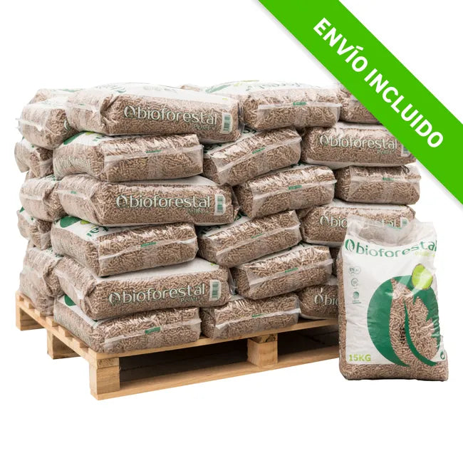 Palet de 42 sacos de pellet BIOFORESTAL